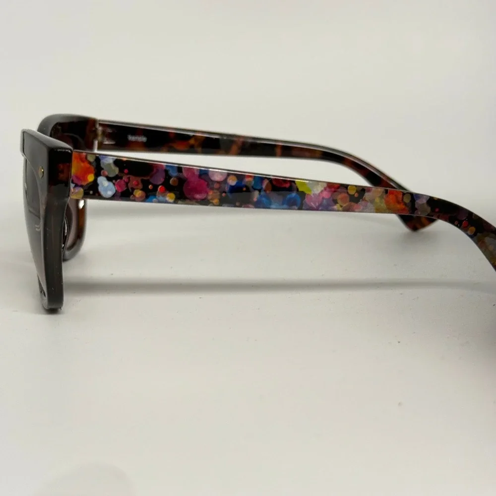 Kensie Sunglasses Womens Tortoise Colorful Floral Temples OLMPDT00 DT Brown Lens